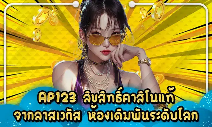 AP123 ลิขสิทธิ์คาสิโนแท้จากลาสเวกัส ห้องเดิมพันระดับโลก AP123